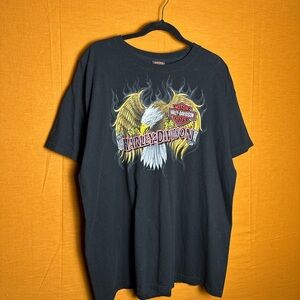 Harley-Davidson Black Tee with Eagle Graphic